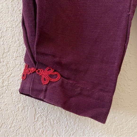 Gudrun Sjoden Pants Trousers Barrel Balloon Crochet Cotton Linen Lagenlook Small - Picture 9 of 12